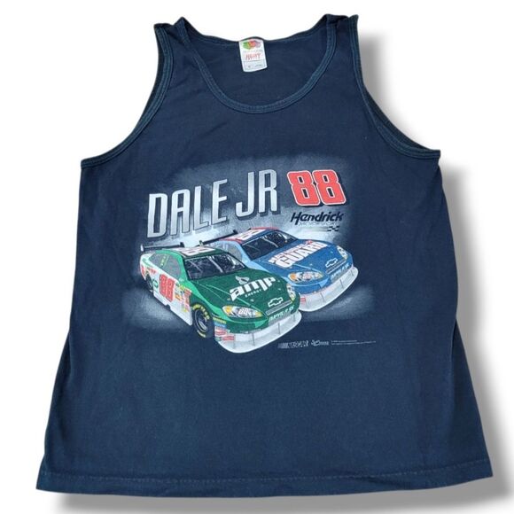 2008 NASCAR Dale Earnhardt Jr 88 Shirt Size Medium By Fruit Of The Loom Tank Top - Picture 1 of 8